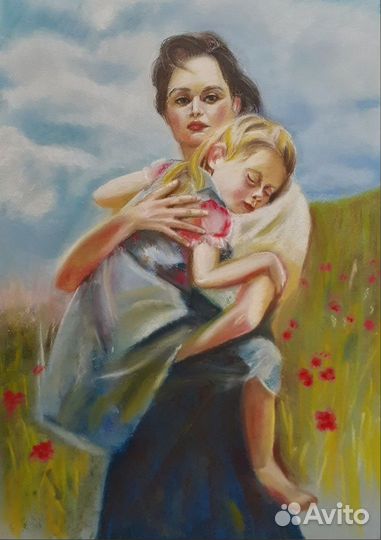 Картина пастелью для интерьера