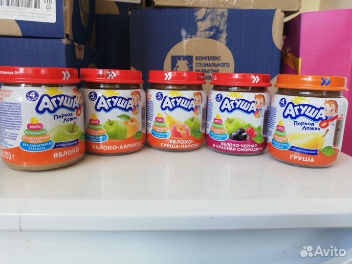 Фруктовое пюре агуша