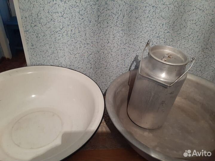 Таз, бидон, горшочки, щипцы, кипятильник
