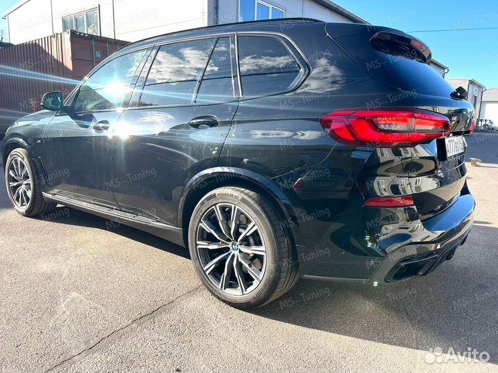Пороги черные BMW X5 G05