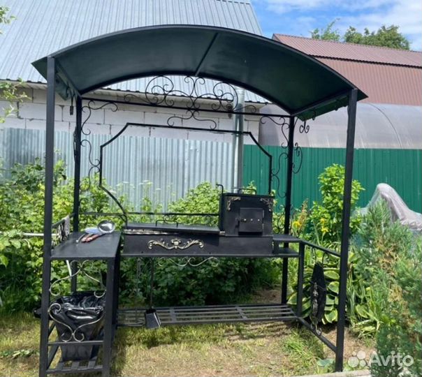 Мангал в стиле лофт