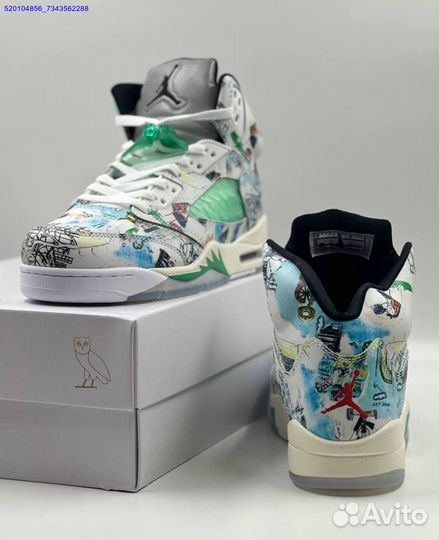 Кроссовки Nike Air Jordan 5 Retro White (Арт.57905