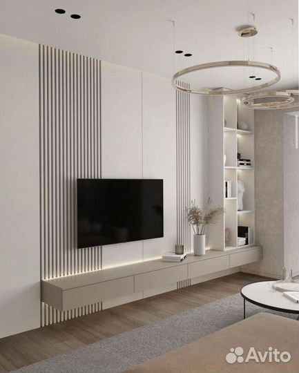 TV зона со шкафами с фабрики