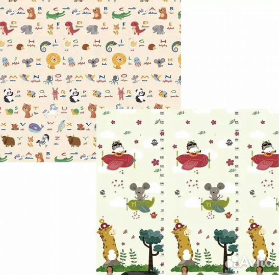 Складной коврик для ползания, 25 расцветок