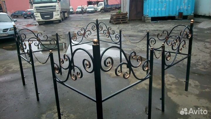 Изготовление и установка оградок на кладбище