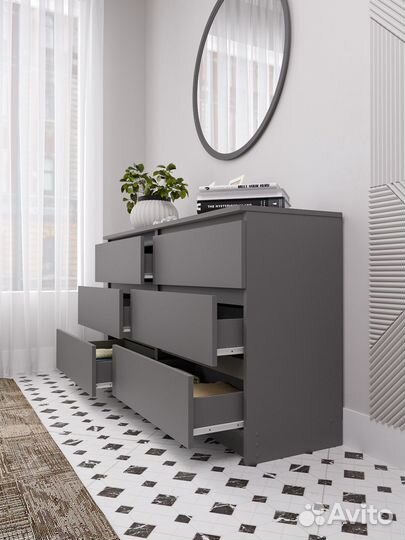 Комод Мори мк 1380.6 Графит