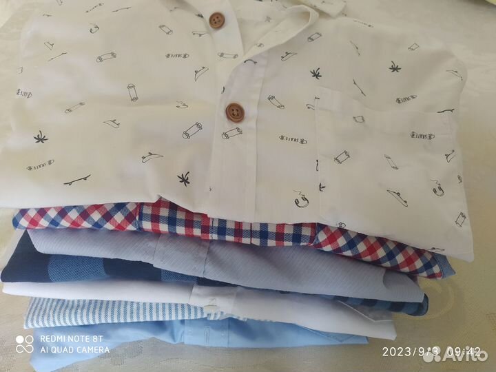 Рубашки на мальчика 152 158
