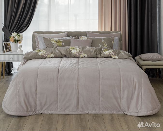 Покрывало бархат Беллиссимо Лотос новое