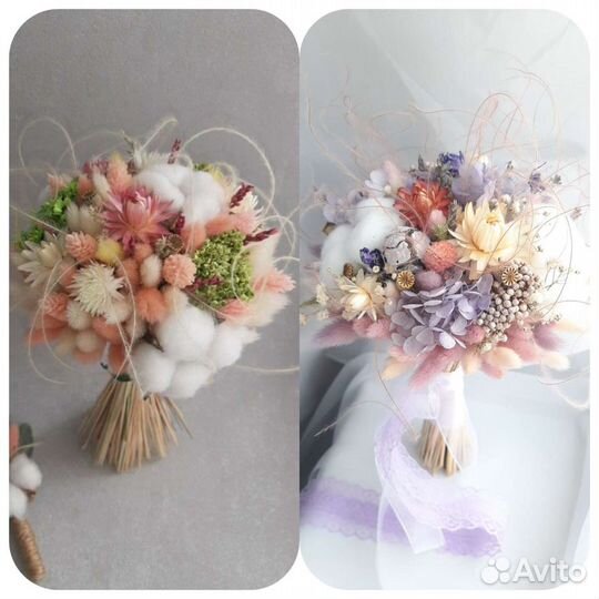 Букет невесты с бутаньеркой