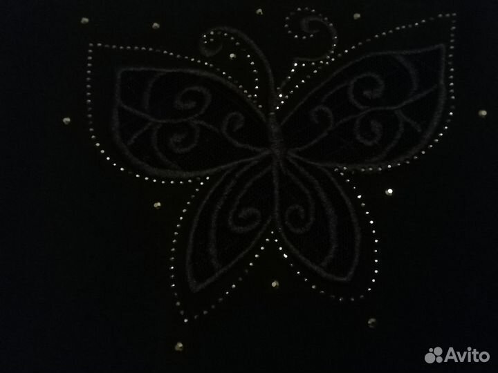Кофточка со стразами. Хлопок