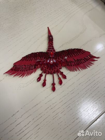 Брошь журавль Lesya Nebo