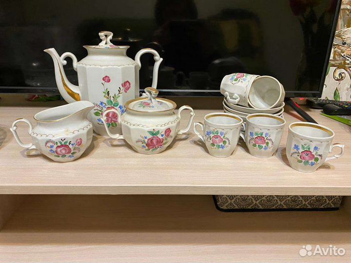 Фарфоровый чайный сервиз СССР