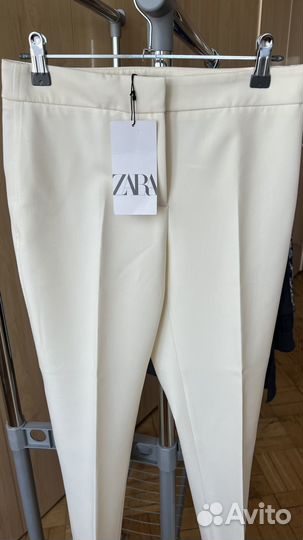 Брюки белые xs zara