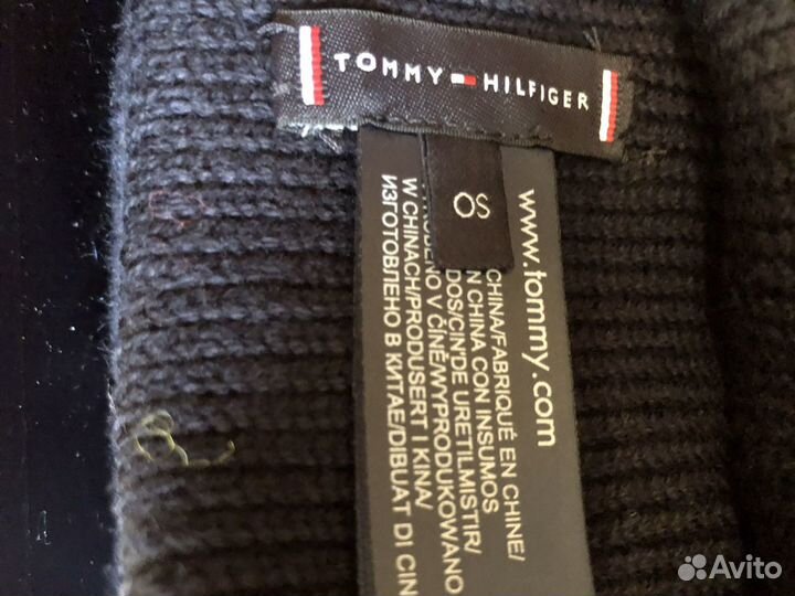 Шапка и шарф Томи Хилфигер подарочный набор