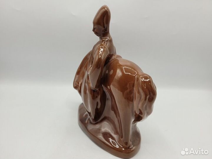 Статуэтка керамика Казак с конем 20*20 см Львов