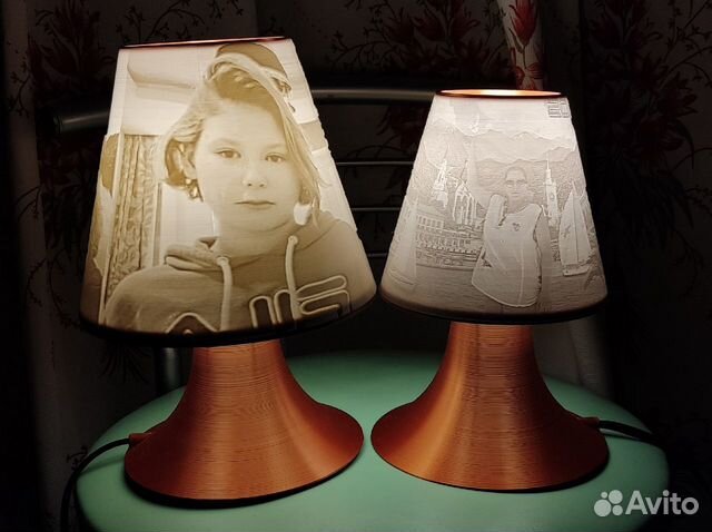 Настольная лама с вашей фотографией