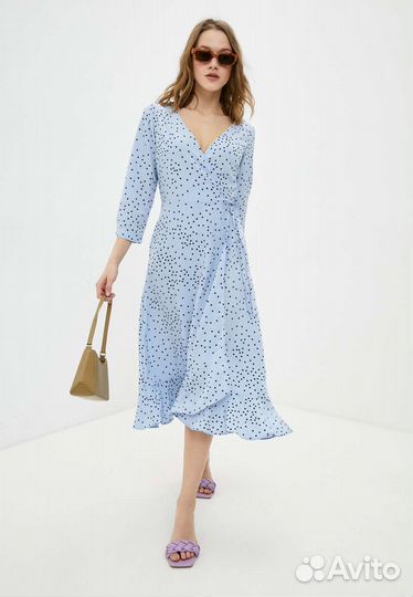 Летнее платье в горошек 52