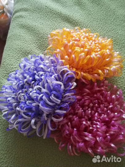 Мочалки ручной вязки