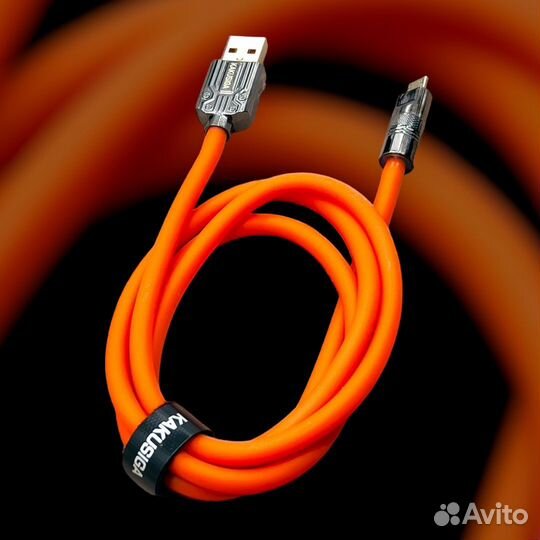 Кабель kakusiga KSC-955 microUSB 2.4A Orange