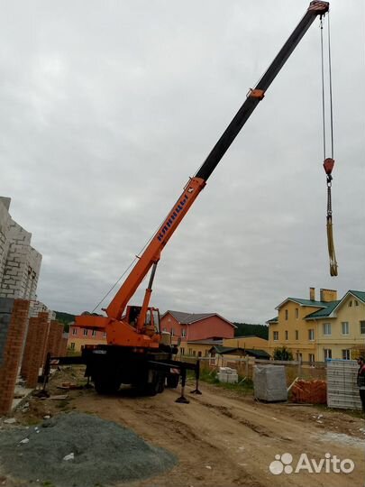 Аренда и услуги автокрана, 16 т, 18 м, с гуськом 7.5 м