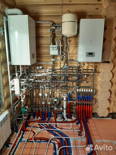 Монтаж систем отопления, водоснабжения