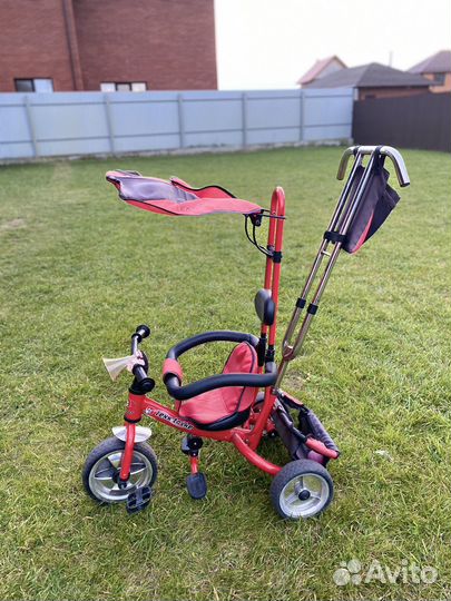 Трехколесный велосипед с родительской ручкой