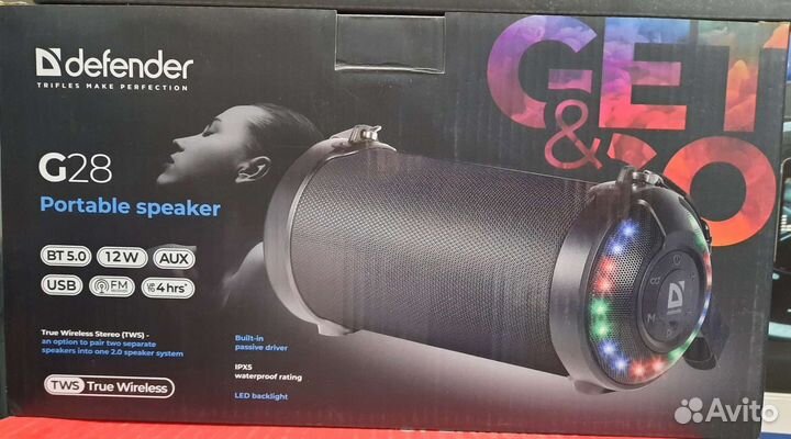 Портативная колонка defender G28