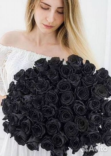 Чёрные розы. Букеты Цветы доставка