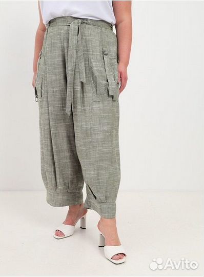 Бохо Шик casual Брюки Карлсон Лён Россия р.52-54