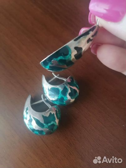 Серьги серебро 925