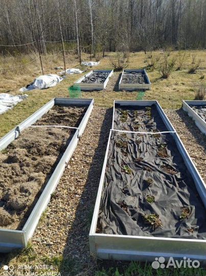 Грядка цветная 1м х 4м х 32см