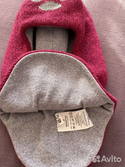 Шапка шлем для девочки