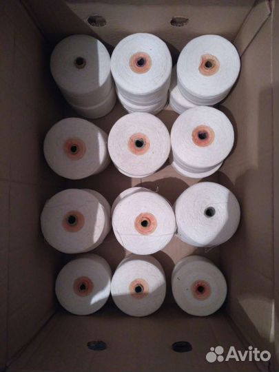 Нитки х/б белые СССР