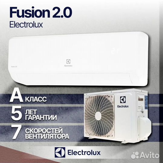 Сплит система Electrolux Fusion 2.0