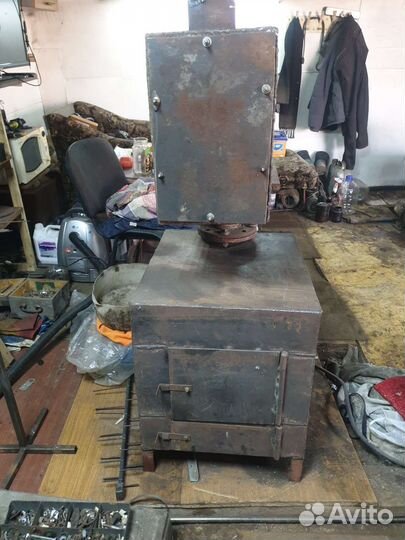 Печка гаражная с теплообменником