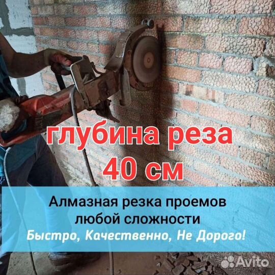 Алмазная резка стен проемов