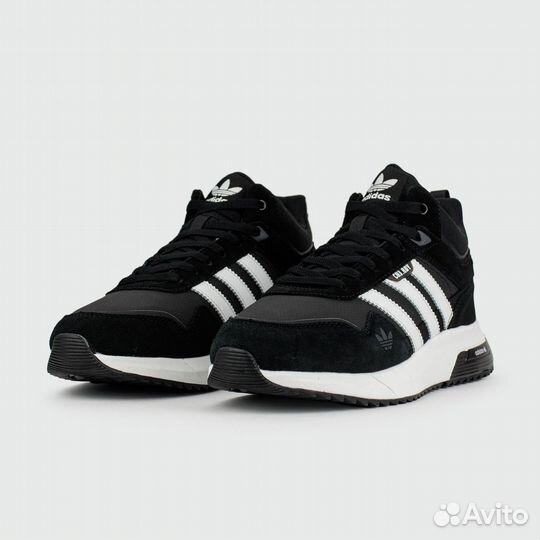 Adidas Retropy F2 Mid Black / White with Fur