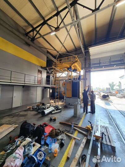 Дробеметная установка подвесного типа