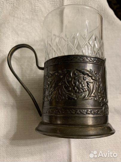 Подстаканник мельхиоровый СССР