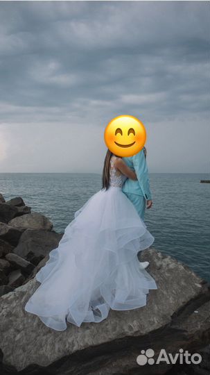 Свадебное платье трансформер 44с юбкой