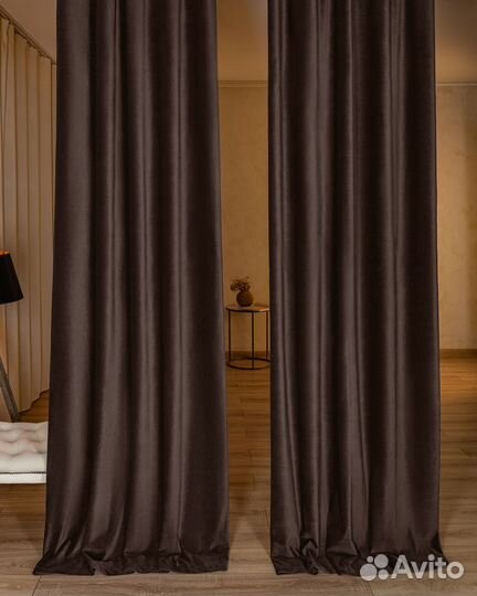 Шторы бархат Богема Коралл