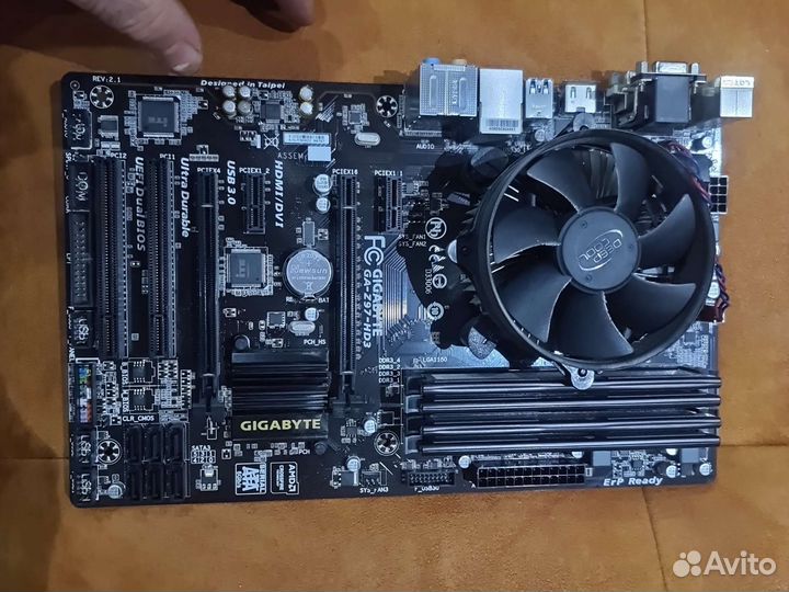 Мат.плата +процессор gigabyte ga-z979-hd3 i7 4770