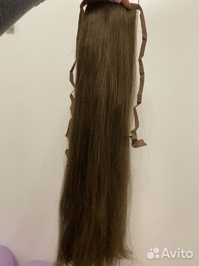 Накладной хвост, шиньон на ленте