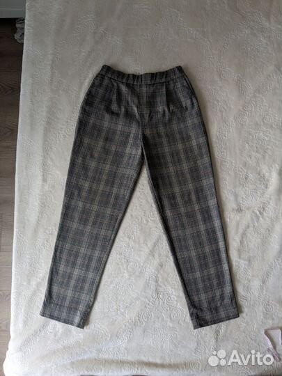 Брюки женские в клетку Pull&Bear