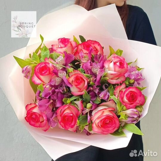 Букет роз 25 штук