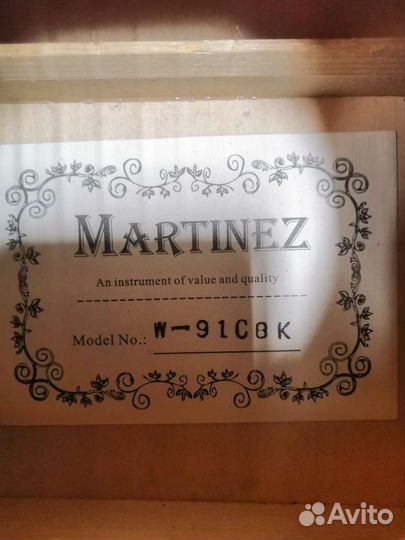 Акустическая гитара martinez
