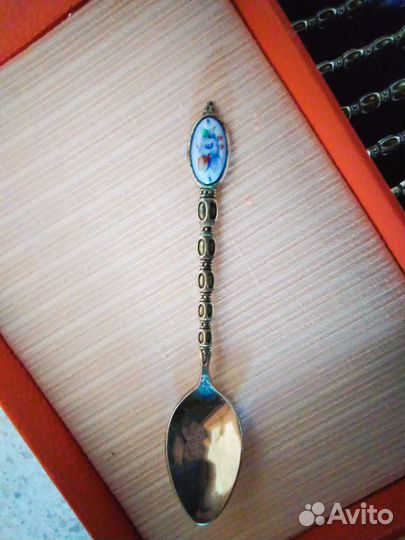 Ложечки с финифтью (клеймо мк-4)