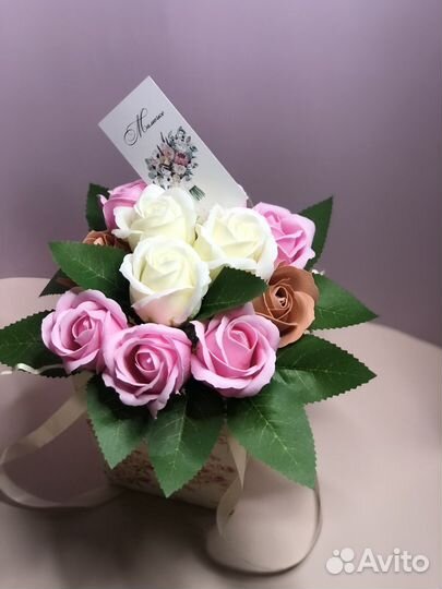 Подарок ко дню матери мыльные розы