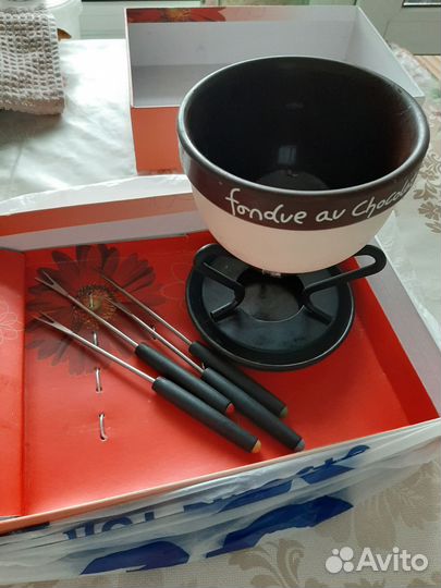 Набор для фондю, фондюшница для шоколада