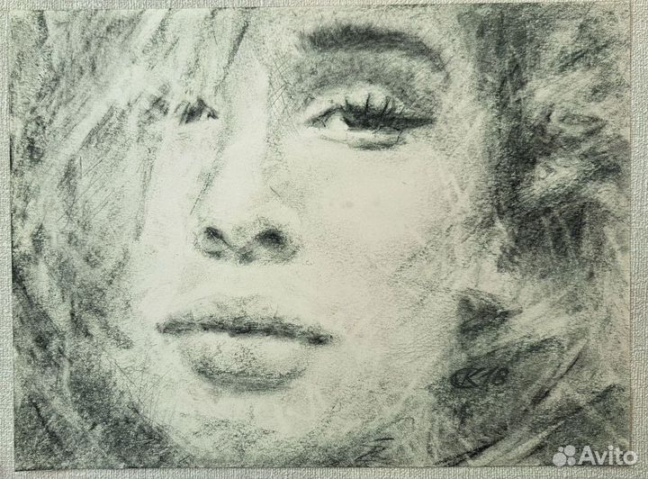 Женский портрет (карандаш, пастель 18х24см )
